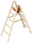 Layher Holz-Stehleiter 1038 / 2x5 Sprossen - Art-Nr: 1038205