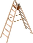 Layher Holz-Stehleiter 1038 / 2x7 Sprossen - Art-Nr: 1038207