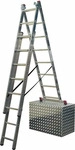 KRAUSE CORDA 3x6 Sprossen + Treppenfunktion - Vielzweckleiter AH 4,55 m | Neue Norm -