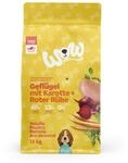 WOW Junior Gefl&uuml;gel mit Karotten Hundetrockenfutter 12 Kilogramm