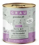 grau Hund 800 Gramm Hundenassfutter Sparpaket 12 x 800 Gramm Pute mit...