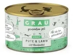 grau Katze 200 Gramm Katzennassfutter 6 x 200 Gramm Pute & Lamm