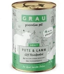 grau Katze 400 Gramm Katzennassfutter Sparpaket 12 x 400 Gramm Pute & Lamm