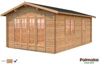Palmako Gartenhaus Irene 19,0 m&sup2; - 44 mm Hellbraun tauchimpr&auml;gniert