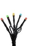 Konstsmide Weihnachtsbeleuchtung Micro LED Lichterkette 200 Dioden schwarzes Kabel
