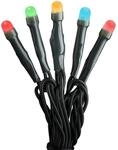 Konstsmide Weihnachtsbeleuchtung Micro LED Lichterkette dunkelgr&uuml;nes Kabel