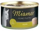 Miamor Feine Filets in Jelly 100g Dose Katzennassfutter 24 x 100 Gramm Huhn