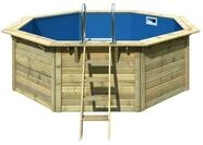 Karibu Pool Modell X1 400 x 400 cm - kdi mit Metallecken inkl. gratis