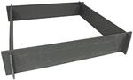 Ubbink Pflanzbeet aus recyceltem PVC, 10 mm stark, Streifen - H19 x 100 x 100 cm - 4