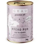 grau Hund 400 Gramm Hundenassfutter 6 x 400 Gramm Pferd pur