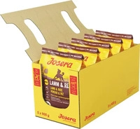 Josera 2200073742038, Josera A/S Adult Lamb & Rice Hundetrockenfutter 5 x 900 Gramm,