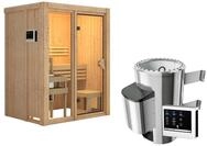 Karibu Sauna Avari 1 Superior mit Fronteinstieg 68 mm - 230 Volt Plug & Play Ohne