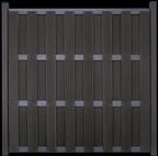 GroJa Fertigzaun Quadratisch 180 x 180 x 3,2 cm Anthrazit Querriegel Anthrazit DB703