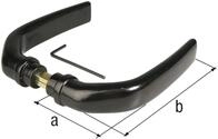 Alberts&reg; T&uuml;rdr&uuml;cker f. WG-Tor, 1 Paar, ALU, schwarz