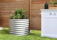 Vitavia Hochbeet Terra Rund 82 x 82 cm - 200/360/500 l 63 cm alu-natur