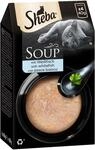 Sheba Soup Multipack 4x40 Gramm Katzennassfutter Wei&szlig;fisch