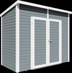 Bertilo Ger&auml;tehaus Timmo 2 - 19 mm grau Timmo 2: 244x121 cm