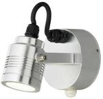 Konstsmide Wandleuchte/Strahler Monza, silber, mit Sensor (7941-310)