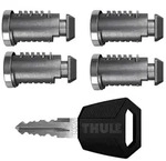 Thule 360645M1, Thule One-Key-System 4 Schl&ouml;sser schwarz/silber