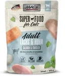 MAC ́s CAT Pouchbeutel 300 Gramm Katzennassfutter 6 x 300 Gramm Lachs & Huhn