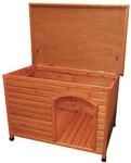 TRIXIE natura Hundeh&uuml;tte Classic mit Flachdach M-L 104x68x72cm braun