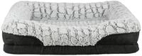 TRIXIE Vital Bett Lino, eckig, 70 &times; 55 cm, schwarz/grau