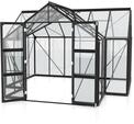 Vitavia Gew&auml;chshaus Campus inkl. 4 Dachfenstern - 13,0 m&sup2; schwarz