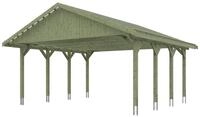 Skan Holz Wallgau - Satteldach Doppelcarport Breite 620 cm Gr. 1 - 620 x 600 cm