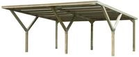 Weka Y-Doppelcarport 612 Ohne Dacheindeckung (Holzcarport)