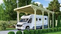 Karibu Caravan Carport - kesseldruckimpr&auml;gniert ohne Rundb&ouml;gen 0,8 mm PVC