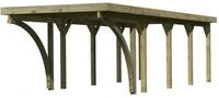 Karibu Carport Einzelcarport Classic Einzel 3 PVC Dach inkl. 2 Rundb&ouml;gen