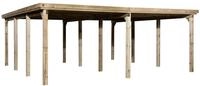 Weka Doppelcarport 618 Stahldach Doppelcarport 618 Gr. 2 (603 x 612 cm) (Holzcarport)
