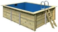 Karibu Rechteck Pool Gr. 2 - 350 x 440 cm - kdi Grundk&ouml;rper inkl. gratis