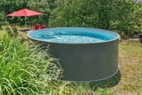 MyPOO Poolset Premium Rund 1,20m Anthrazit &Oslash; 3,00 x 1,20 m (Gr. 1)