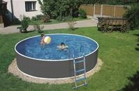 myPOOL Poolset Splash mit Kartuschenfilteranlage - grau &Oslash; 3,60 x 0,90 m - Gr. 2