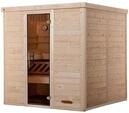 Weka Premium Massivholz-Elementsauna Kemi 3 mit Glast&uuml;r - 45 mm Ohne Ofen