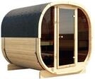 Wolff Finnhaus Cube Saunafass 230 Art 1 naturbelassen Typ 2 mit Vollglasfront...