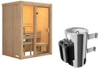 Karibu Sauna Avari 1 Superior mit Fronteinstieg 68 mm - 230 Volt Plug & Play Ohne