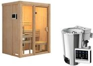 Karibu Sauna Avari 1 Superior mit Fronteinstieg 68 mm - 230 Volt Plug & Play Ohne