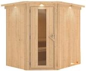Karibu Sauna Lilja - 68 mm Systemsauna - 230 Volt Plug & Play-Ohne Ofen-Inkl.