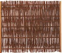 FUEGO Weidengeflechtzaun m. seitl. Rahmen 120 x 100 cm
