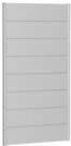 Biohort Wandpaneele f&uuml;r Sichtschutz B 100 x H 180 cm Ohne Acrylglas silber-metallic