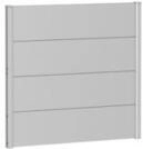 Biohort Wandpaneele f&uuml;r Sichtschutz B 100 x H 90 cm Ohne Acrylglas silber-metallic