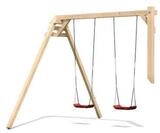 Akubi Schaukelanbau Doppelschaukel f&uuml;r Fidel, Benajmin und Gernegro&szlig;