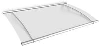 Gutta Pultvordach PT/L Edelstahl 4 mm, satiniert wei&szlig; L(W)150
