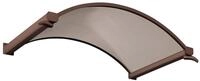 Gutta Rundbogenvordach NO braun 6mm, bronce