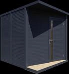 Bertilo Gartenhaus Concept - 18 mm anthrazit