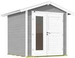 Weka Gartenhaus 224 A inkl. moderner Design-Doppelt&uuml;r - 21 mm grau Gartenhaus 224 A