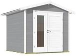 Weka Gartenhaus 224 A inkl. moderner Design-Doppelt&uuml;r - 21 mm grau Gartenhaus 224 A
