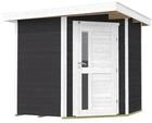 Weka 21 mm Gartenhaus 229 A Eckhaus inkl. moderner Design-Einzelt&uuml;r anthrazit